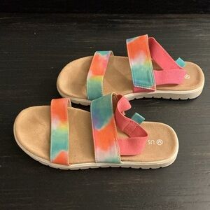 Colorful Tie-Dye Kids Sandals